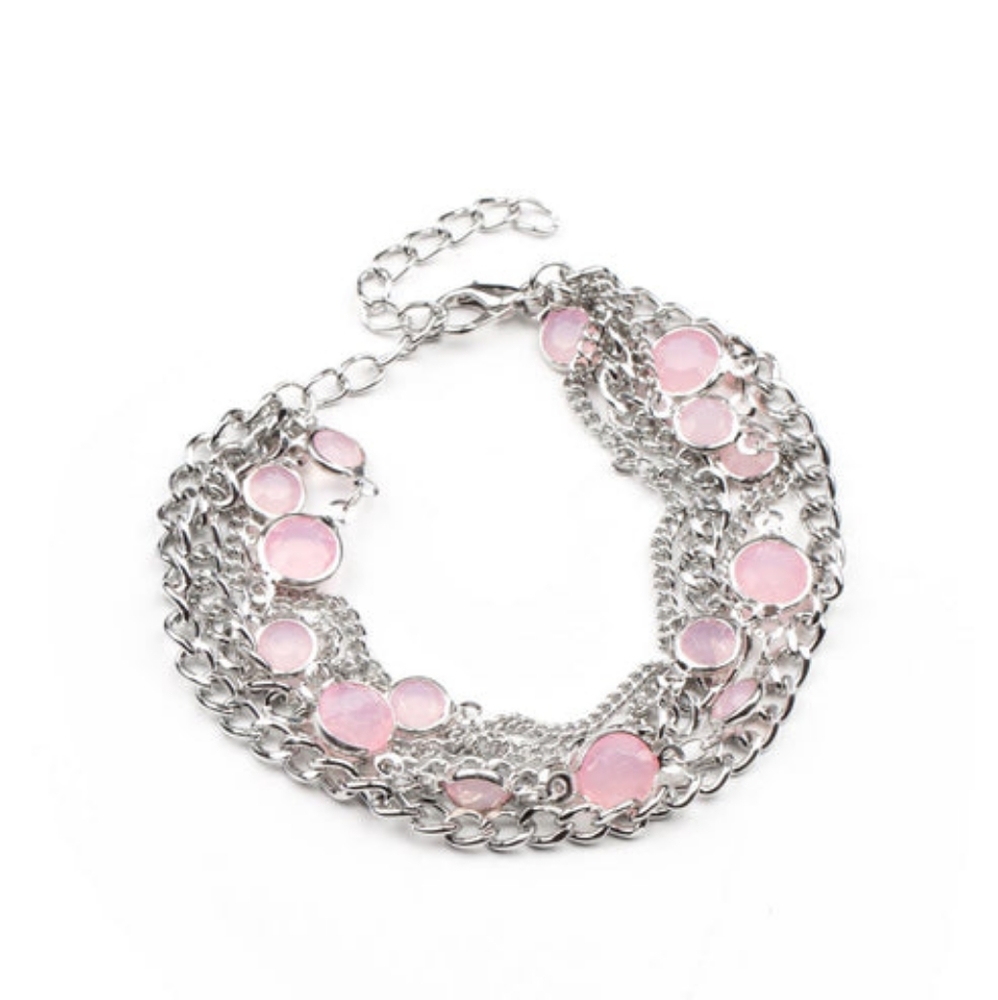 Glossy Goddess Pink Bracelet